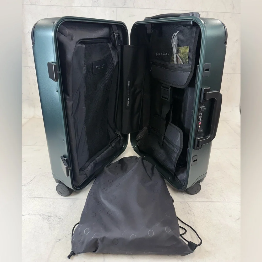 (SW-2) Solgaard Carry-On Luggage In Ibiza Jade In The Shade - Picture 2 of 5